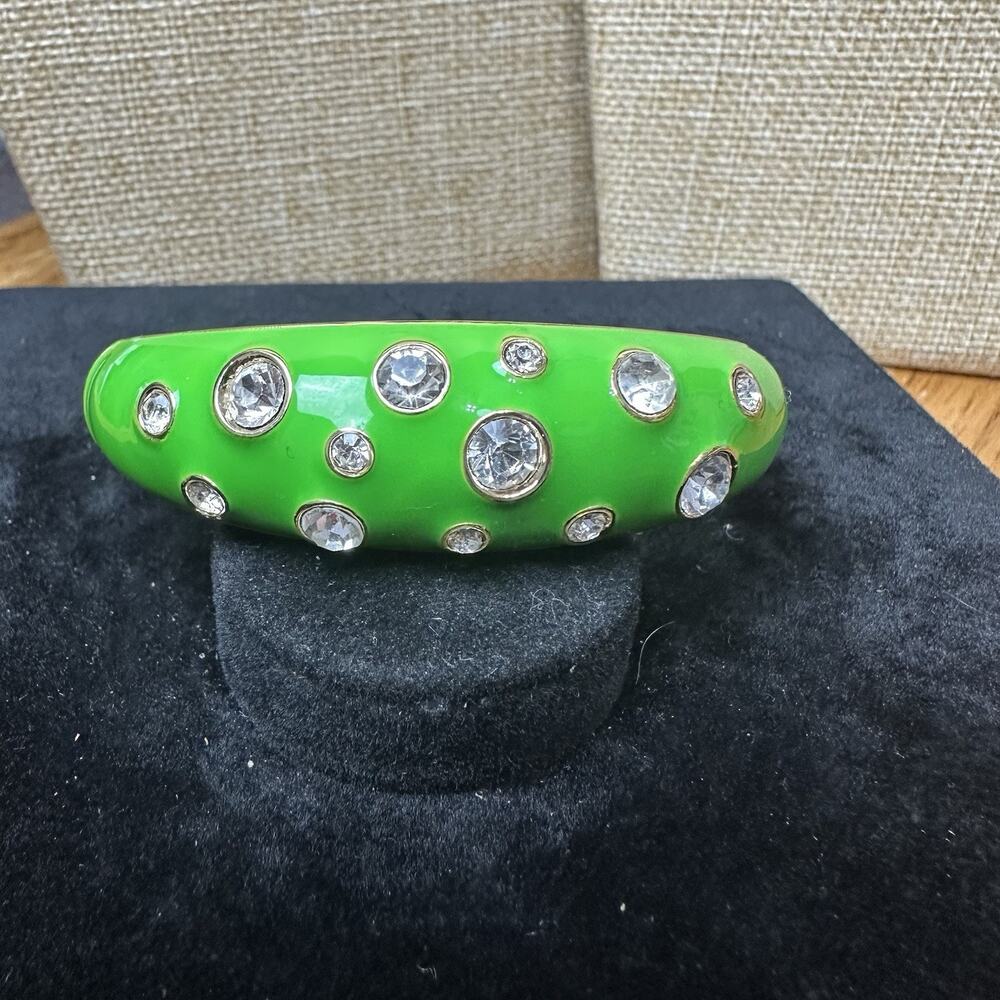 Sequin Nordstrom Multicolor Gold Tone Statement Enamel Bangle Bracelet # 167
